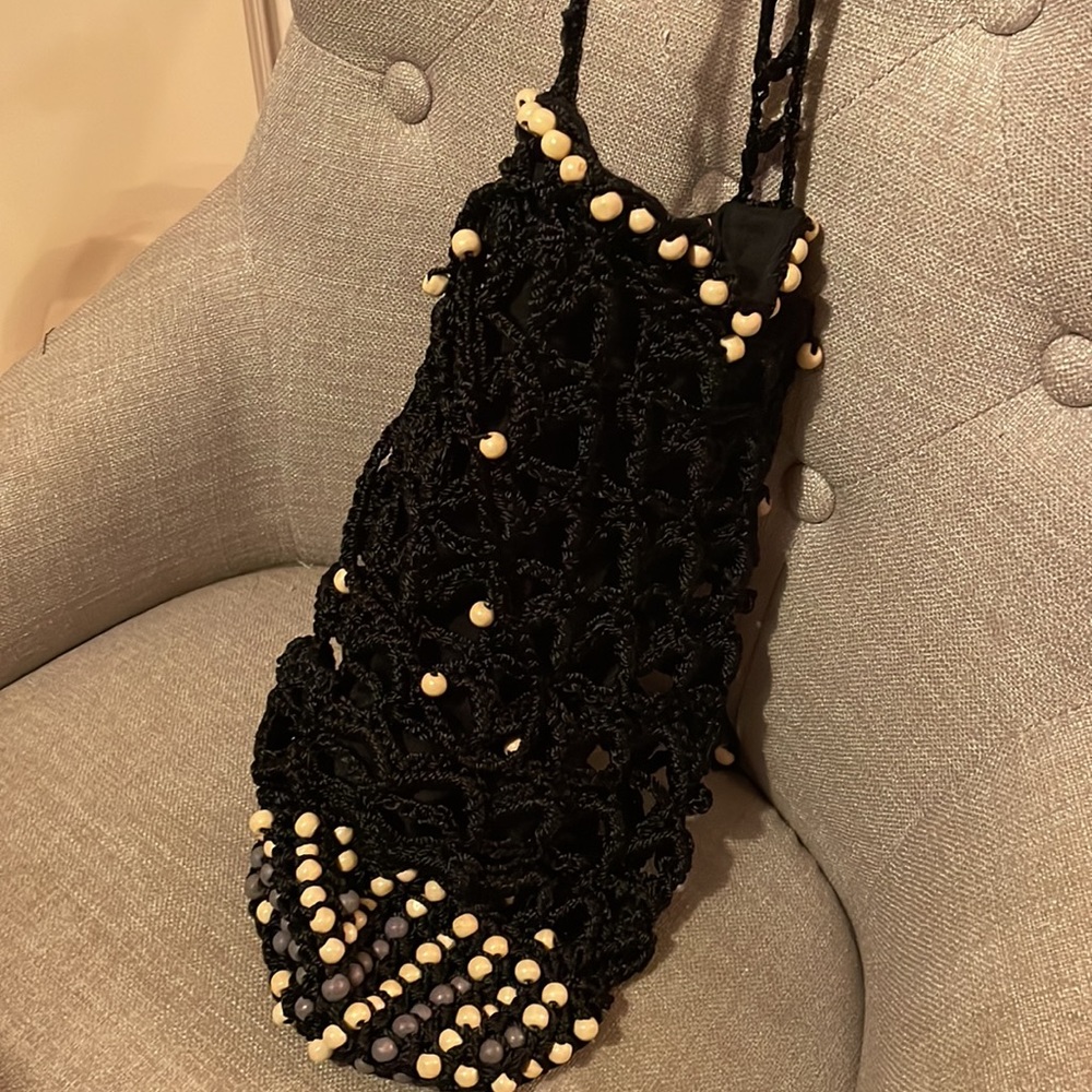 Free People Thin Hobo Beaded Bag NWOT - Picture 3 of 10